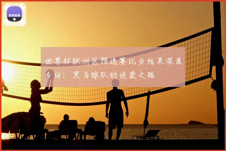 世界杯欧洲区预选赛比分结果深度专访：黑马球队的逆袭之路